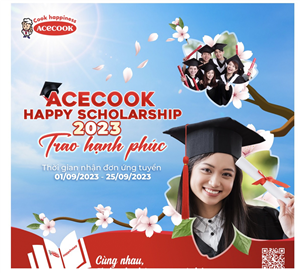 ACECOOK HAPPY SCHOLARSHIP 2023 -  CHÍNH THỨC MỞ CỔNG ĐĂNG KÝ!